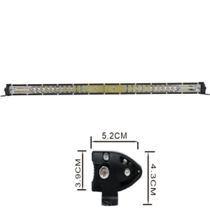 240W 640MM ULTRA-SLIM 2-ROW LED LIGHT BARR 