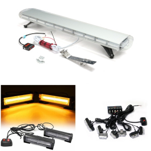 COMBO 01 - 1200MM ROOF BAR LIGHT WITH GRILL AND TAILGATE FLASHERS