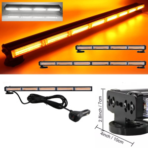 90CM 12-COB MAGNET ROOF STROBE WARNING LIGHT BAR