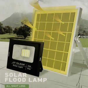 10W SOLAR FLOOD LIGHT WITH PANEL AND REMOTE