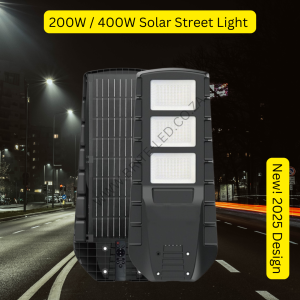 New! 200W - 400W Solar Street Light