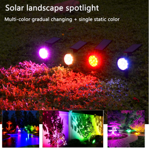 RGB - Colour Changing Outdoor Solar garden landscape spot light