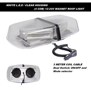 4-COB MAGNETIC Beacon Light (WHITE - RED - AMBER)
