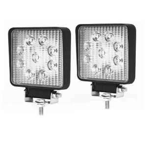 27W LED WORK LIGHT Square (PAIR)